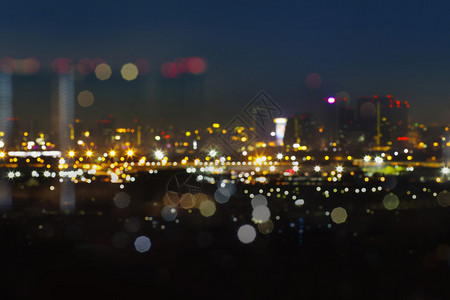 城市灯光模糊bokeh背景重点不突出的背景简易照图片