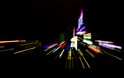 纽约市夜天线灯光抽象图片