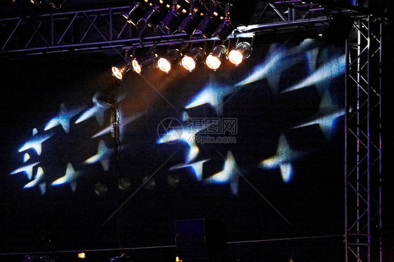 演唱会的舞台灯音乐图片