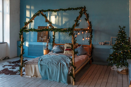 圣诞和装饰的卧室图片