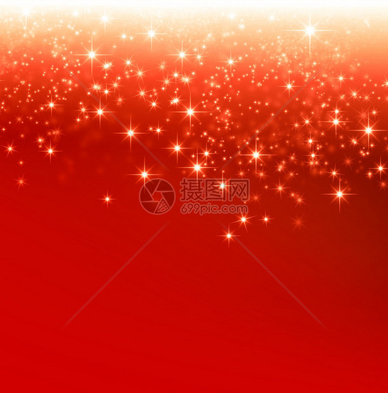 红的圣诞节背景星图片