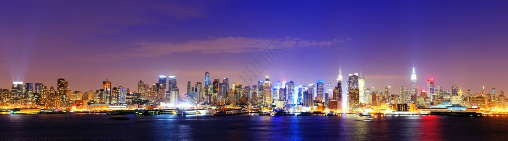 纽约曼哈顿中城著名的天际线图片
