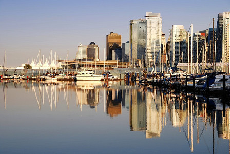 加拿大温哥华市中心的景色图片