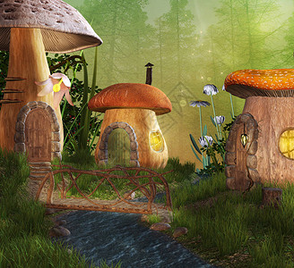 Mushrooms童话村图片