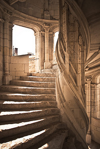 法国布利斯宫殿的楼梯图片