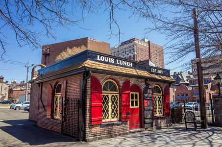 路易斯的午餐于2014年日在康涅狄格州纽黑文市作为小型午餐车于1895年开业图片