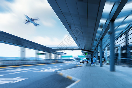上海浦东国际机场的交通路图片