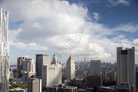 曼哈顿天线视图中的摩图片