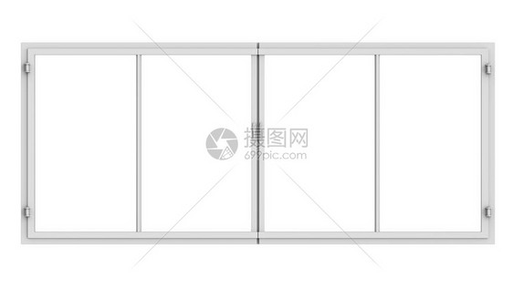 3d将白色孤立的窗口框图片