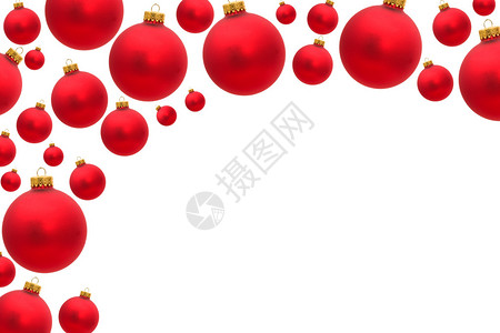 红圣诞节球图片