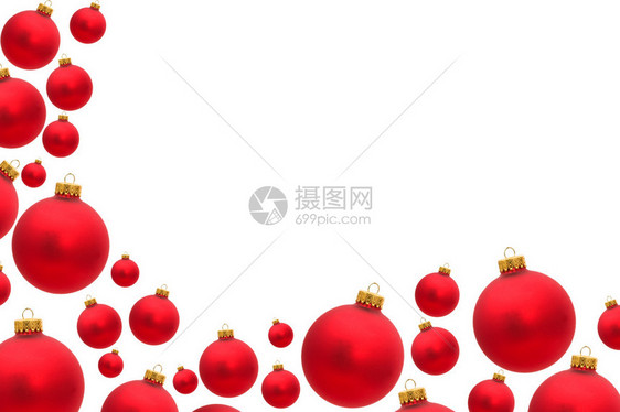 红圣诞节球图片