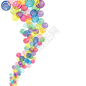 彩色卡通圈圈图片