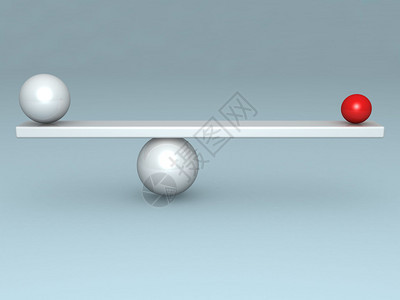 平衡概念在比额表上有两图片