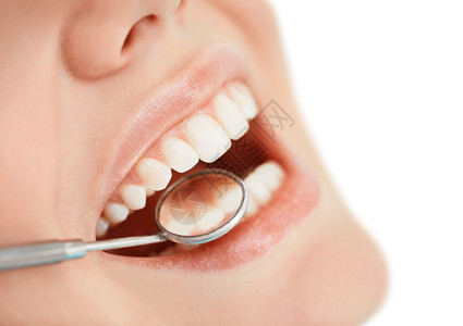 在牙科医诊所口腔检查时在口腔检图片