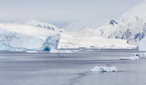 南半球的冰川和冰山地球上的全球气候变化维护地球生态图片