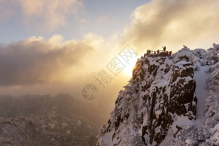 冬季黄山雪景图片