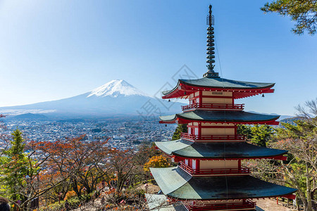 富士山和Chureito红塔图片