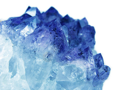 aquamarine天然石英蓝背景图片