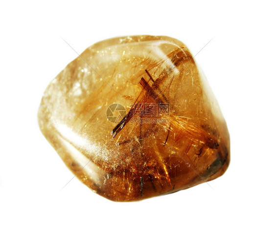 金红石半宝石晶体地质矿物分离图片