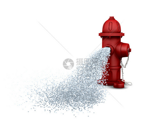 消防栓的3D渲染图片
