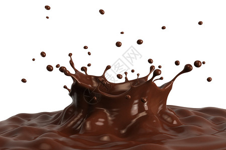 热巧克力喷洒加灌注在白色背景上隔图片