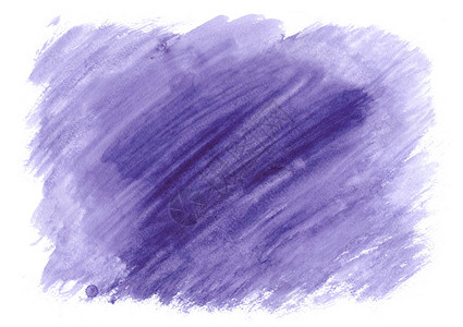白纸纹理上隔绝的紫色水彩背景图片