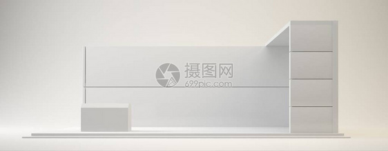 用于模拟和品牌制作以及公司身份的展览平图片