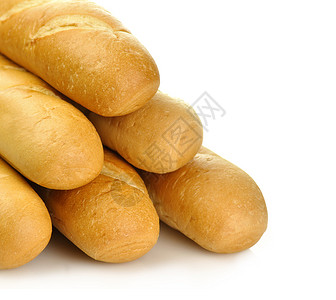 一面包新鲜的烤法国面包或意大图片