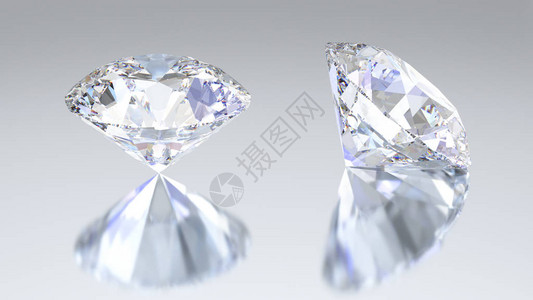 3D插图2钻石反射图片