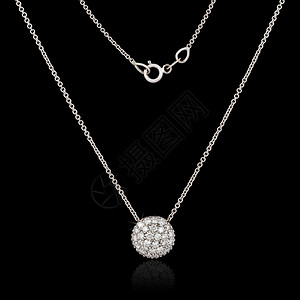 钻石项链背景图片