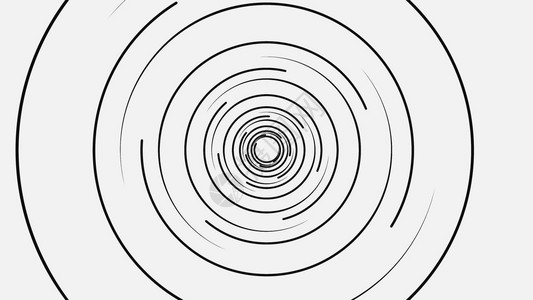 白色背景上线条的抽象螺旋动画背景加载上的旋转螺旋圆形线几何迷图片