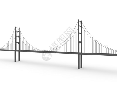 3d桥om白色背景图片