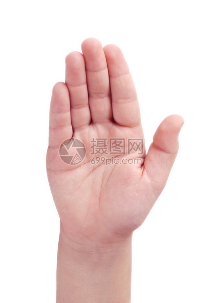 孩子的右手在白背高清图片下载-正版图片503011851-摄图网