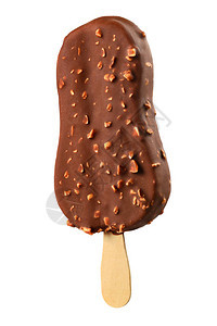 巧克力冰淇淋冰淇淋白底图片