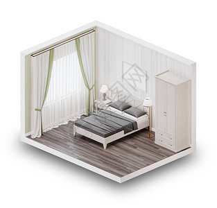 设计像普罗旺斯风格的卧室几何视图片
