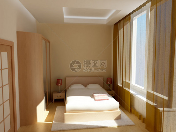 现代酒店卧室图片