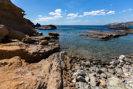 米洛斯岛海岸爱琴海希腊图片