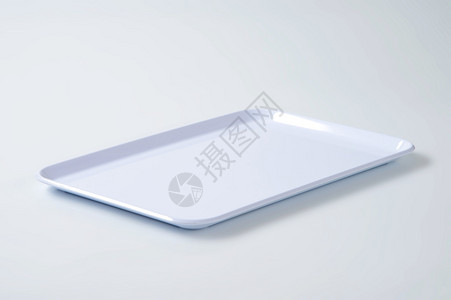 长方形白色塑料托盘背景图片