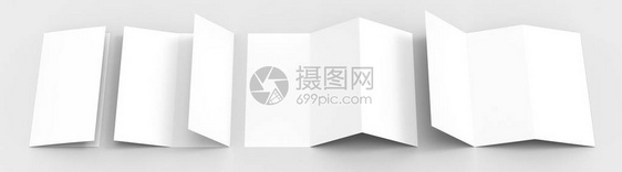 A4关于软灰色背景软阴影和亮点的简写三面纸小册图片