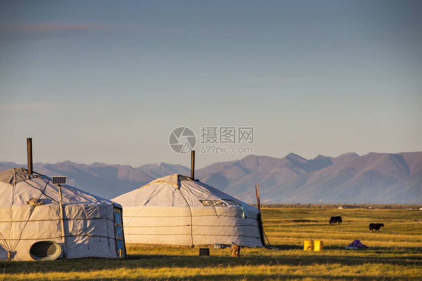 蒙古北部地貌的蒙戈图片