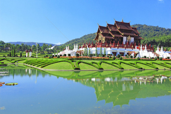 在泰国清迈皇家植物博览会中建造图片