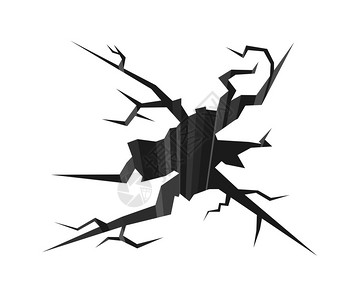 掌剪影破碎的地面这是一台电脑生成的背景