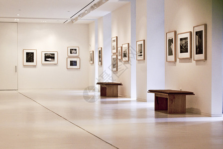 现代艺术画廊的内部图片