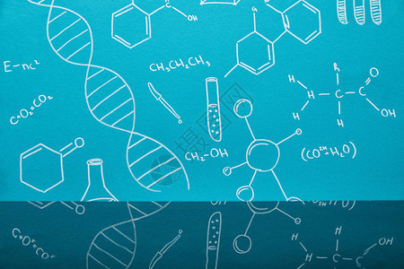 具有分子结构符号的图片