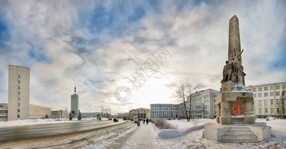 列宁广场Arkhanghelsk和图片