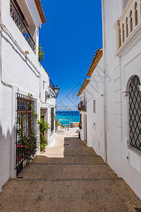 西班牙阿尔提亚的狭小街图片