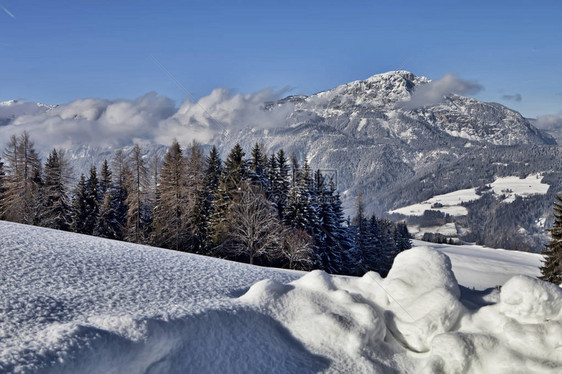 美丽的雪景奥地利图片