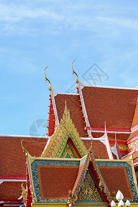 Bangkokthailand上的蓝天图片