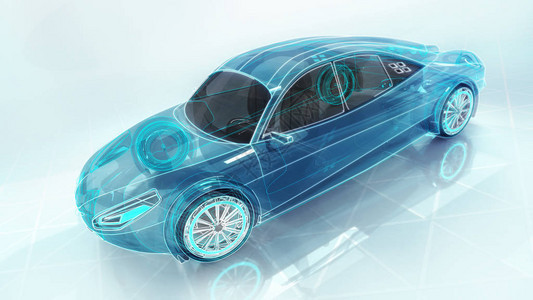 新汽车开发技术研究3D概念转换我自己的车型设计背景图片