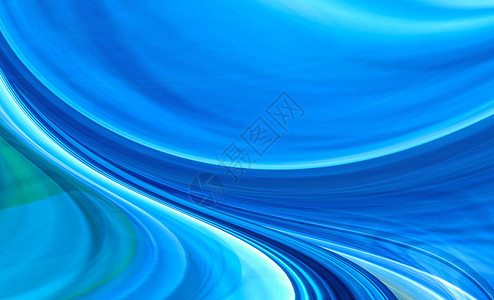 蓝色弯曲形状动态的抽象技术背景计算机生成插图图片